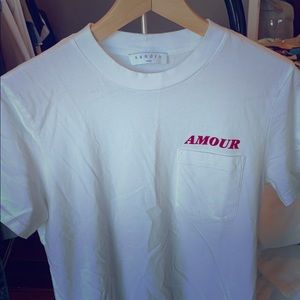 Sandro "Amour" T-Shirt Small